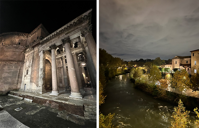 Rome monuments le soir