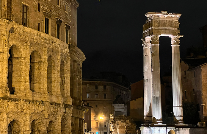 Rome monuments le soir