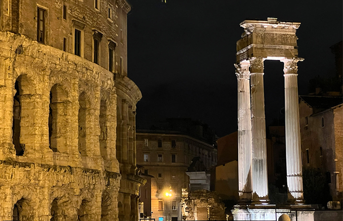 Rome monuments le soir