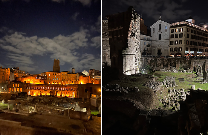 Rome monuments le soir