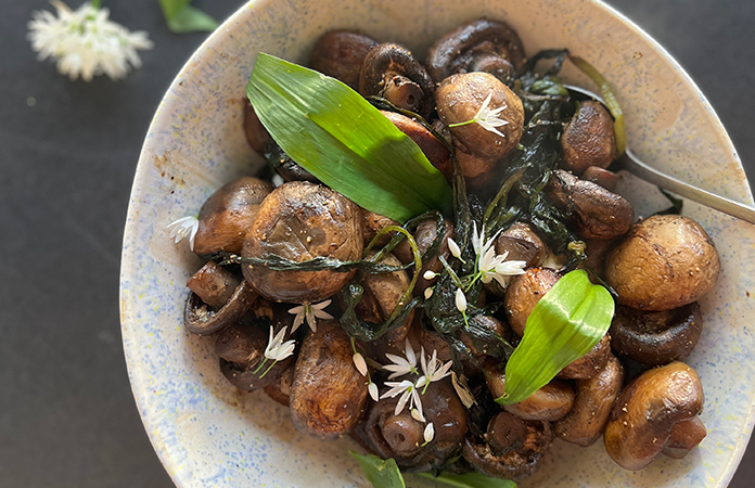 champignons à l’ail des ours 