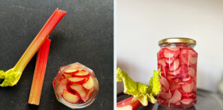 Pickles de rhubarbe conserve maison