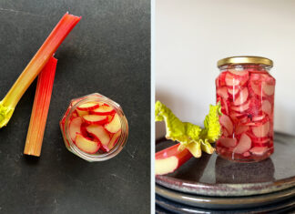 Pickles de rhubarbe conserve maison
