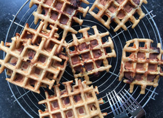 Gaufre à la farine de noix