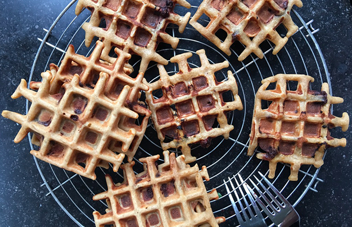 Gaufre à la farine de noix