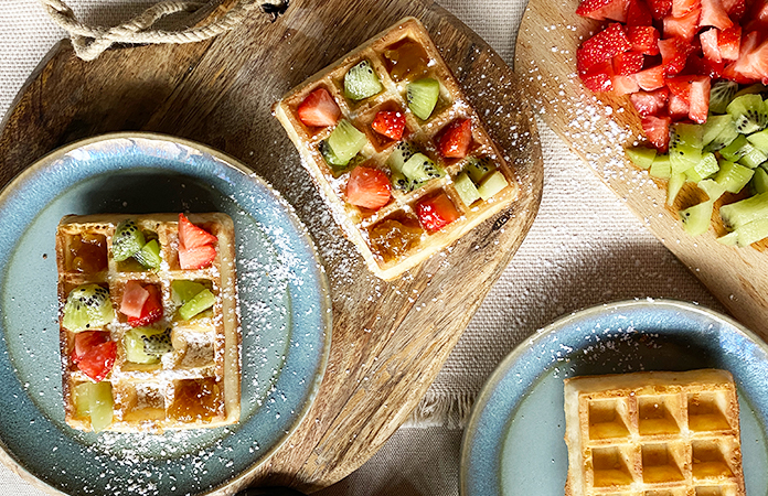 Gaufre à la farine de noix