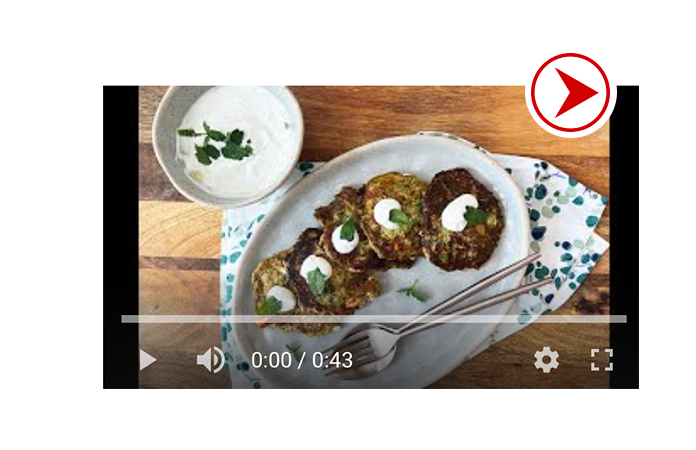 Galettes de courgette faciles en vidéo