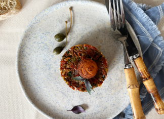 Tartare de tomates séchées | Une recette végan