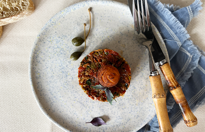 Tartare de tomates séchées | Une recette végan