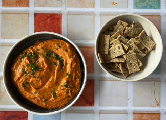 dips poivron feta