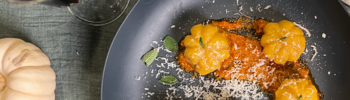 Gnocchi de butternut en forme de citrouille