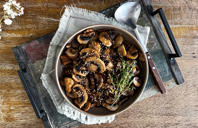 Champignons à la sauce soja 