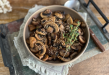 Champignons sautés à la sauce soja 