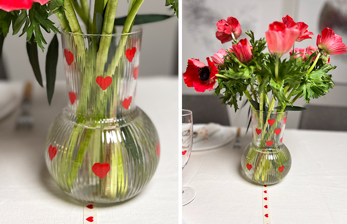 Dessinez des coeurs sur vos verres