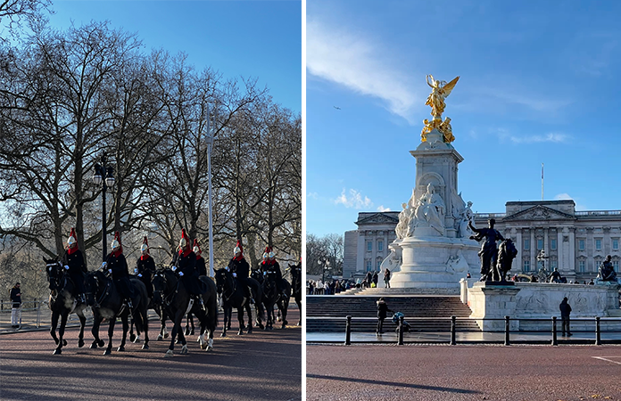 saluer les gardes à Buckingham 