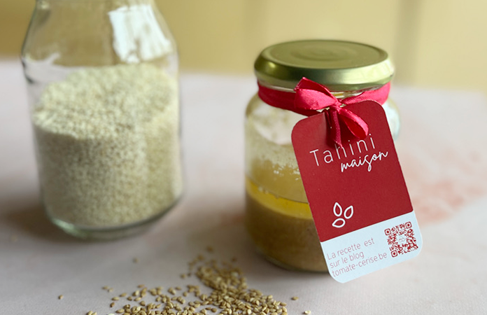 Tahini maison étiquette