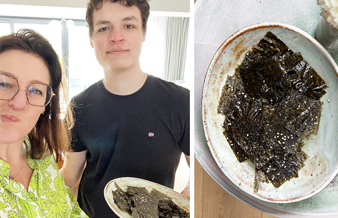 Comment préparer des chips de nori en quelques minutes ?