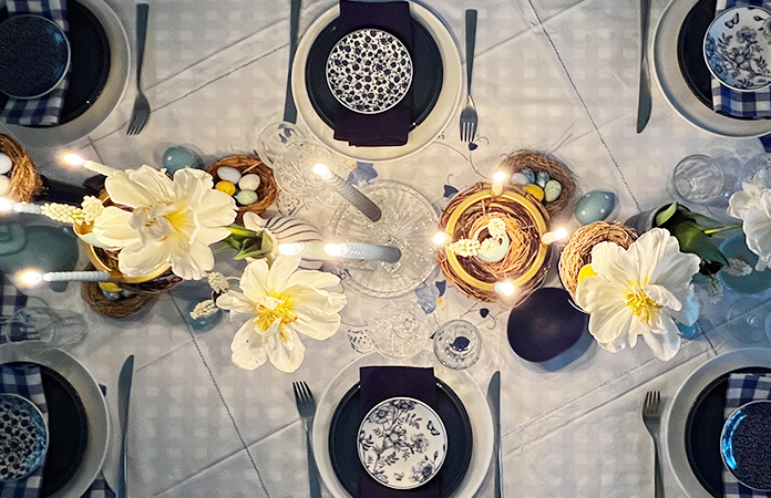 Décoration de table de Pâques