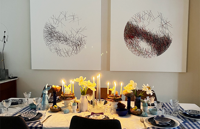 Décoration de table de Pâques