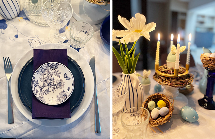 Décoration de table de Pâques