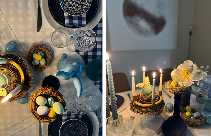 Décoration de table de Pâques