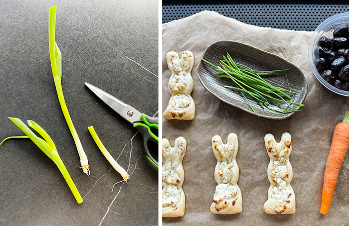 Feuilleté au fromage lapin de Pâques