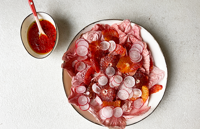 Une salade rose – très girly