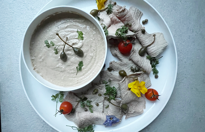 L’indispensable houmous et ses légumes croquants.