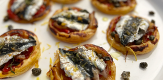Tartelettes aux sardines et poivrons