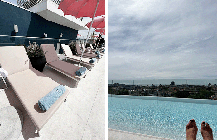 Porto hotel renaissance rooftop piscine