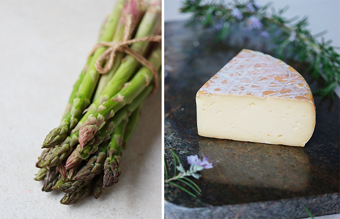 Fromages à pâte pressée mi-cuite & Asperges