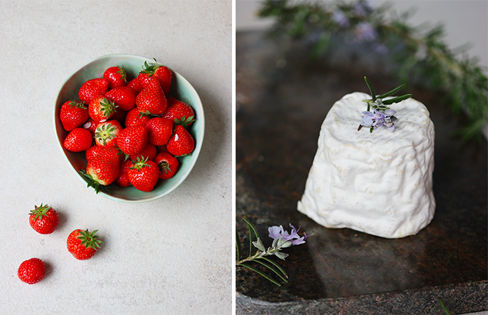 Fromages à croûte fleurie & Fraises