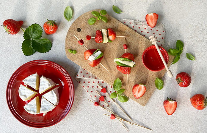 Fromages à croûte fleurie & Fraises