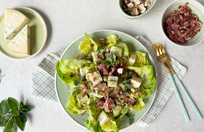 Fromages bleus et Salade