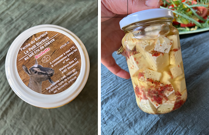Chèvre mariné