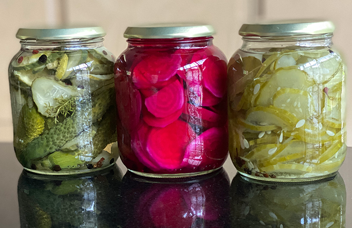 pickles de betterave rouge