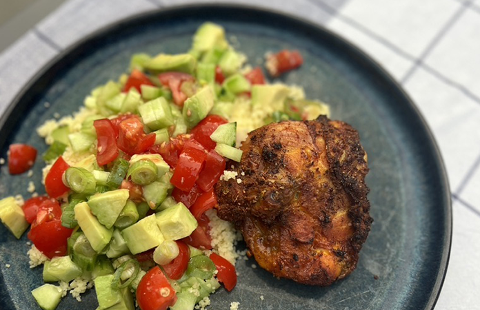 Poulet croustillant à l'Airfryer avec taboulé 