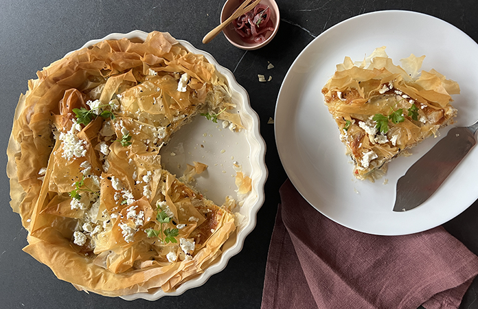 Quiche ratatouille à la pâte filo