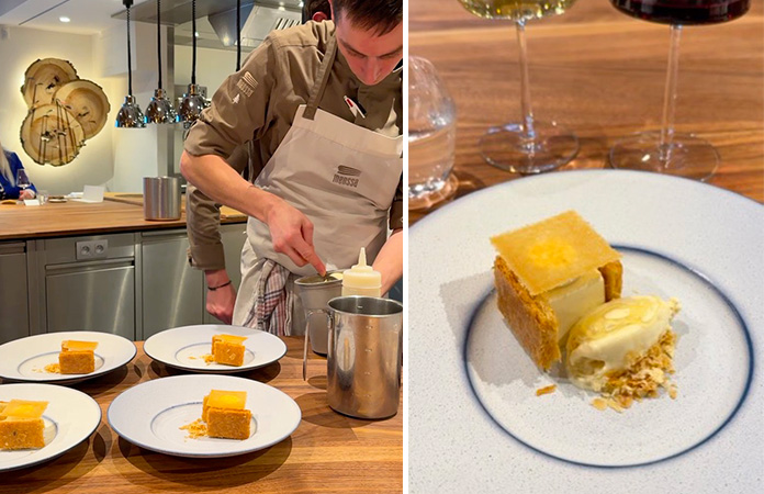 Menssa Christophe Hardiquest et les vins Châteauneuf du pape dessert