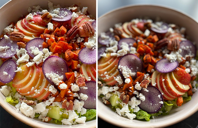 salade hivernale à la patate douce