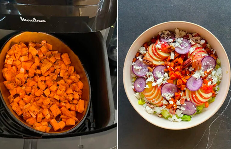 Dés de patate douce dorés cuits à l’Airfryer