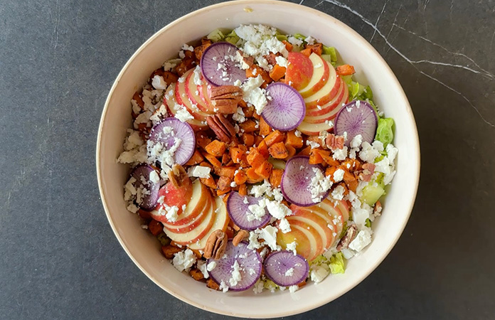 salade hivernale à la patate douce