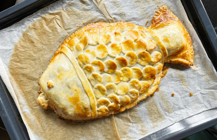 Recette de poisson en croûte | Saumon et épinards