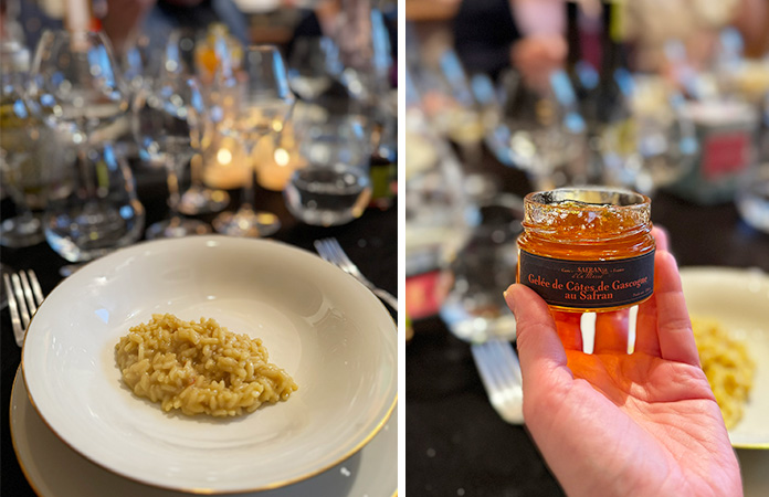 Gelée de Gascogne au safran et risotto