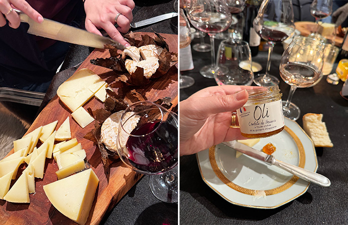 Plateau de fromage et confiture