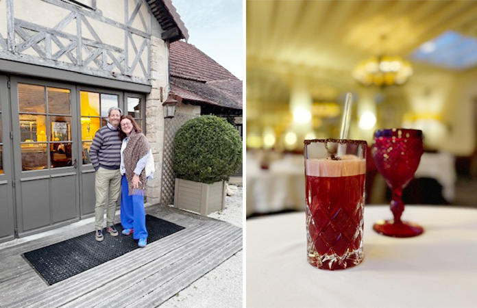 mocktail au restaurant étoilé du Château de Courban