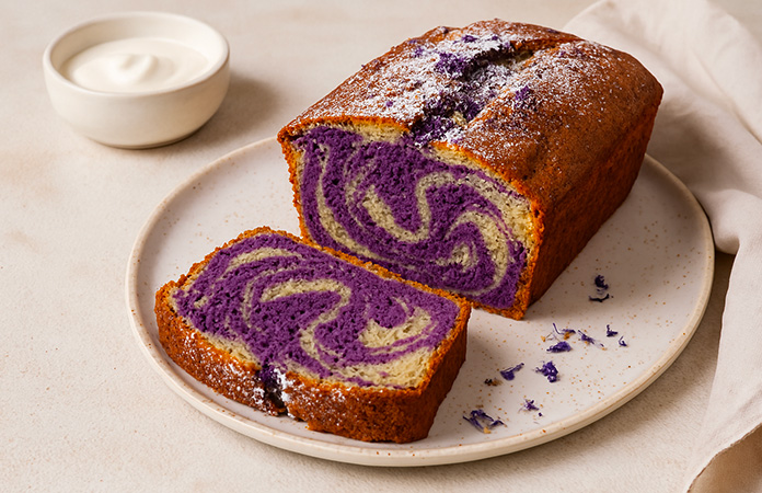 Cake marbré à l’ube