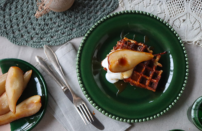 gaufre de riz au lait