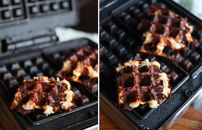 Gaufres de riz au lait sans gluten