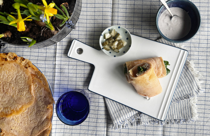 wrap protéiné aux lentilles corail sans gluten